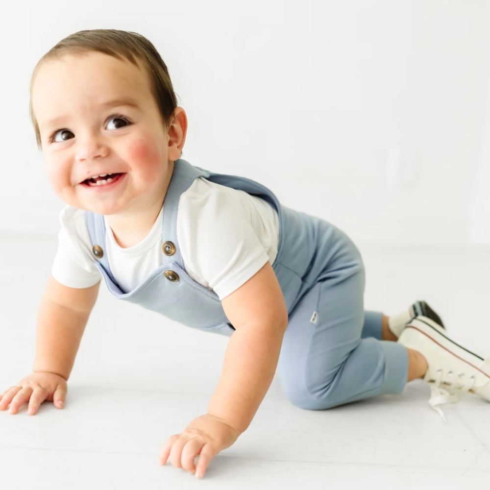 Little Sleepies PLAY | Fog Overall One Piece 6-12 months
